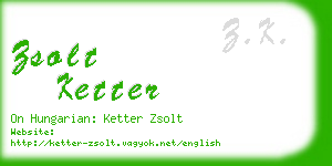 zsolt ketter business card